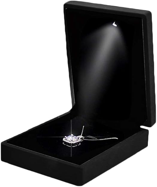 Mini Jewelry Box led Jewelry Gift Box Pendant Necklace Ring Box with