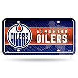 Rico Industries NHL Hockey Edmonton Oilers Metal Auto Tag 8.5" x 11" - Great for Truck/Car/SUV