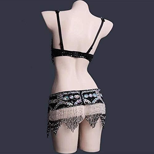 Wuchieal Women‘s Belly Dance Costume Outfit Set Bra Belt Carnival for Performer - Image 3