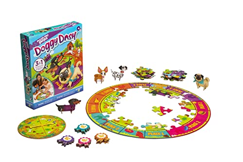 Puzzle Play Games — Doggy Dash — Juego de mesa 3 en 1 miniatura 5