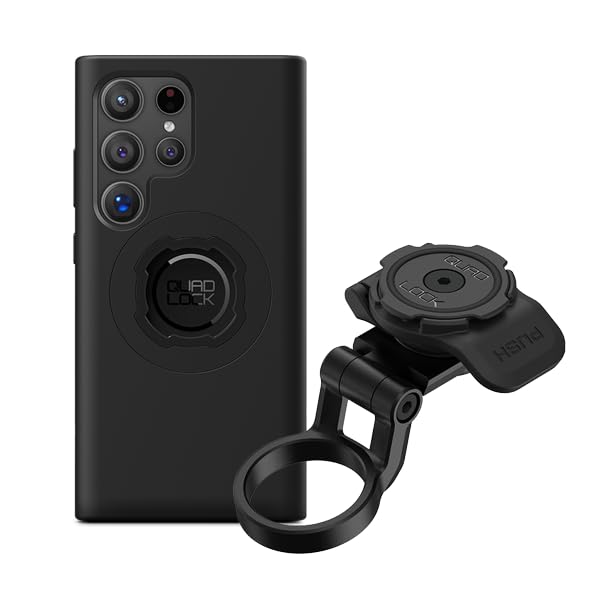 Quad Lock zestaw montażowy osłony kierownicy (regulowany) do roweru z MAG etui na telefon Galaxy S24 Ultra