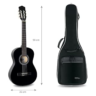 Rocktile housse pour guitare 3/4 & 7/8 avec sangles rembourrées (noir) - Les Beatles, Paul McCartney, John Lennon, RIngo Starr, George Harrison Rocktile housse pour guitare 3/4 & 7/8 avec sangles rembourrées (noir) – Image 3