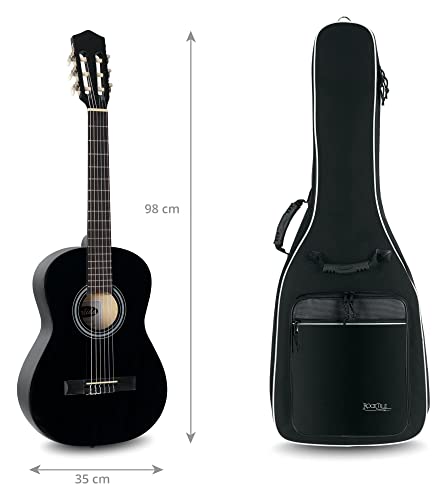 Rocktile housse pour guitare 3/4 & 7/8 avec sangles rembourrées (noir) - Les Beatles, Paul McCartney, John Lennon, RIngo Starr, George Harrison Rocktile housse pour guitare 3/4 & 7/8 avec sangles rembourrées (noir) – Image 4