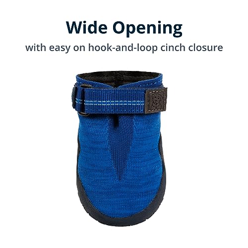 RUFFWEAR Hi & Light Dog Shoes, Pair, Premium Dog Boots, Breathable Trail Shoes with Grip, Dog Running Shoes & Climbing Shoes or for Injured Paws, Protection for Hot or Cold Weather, 7cm, Blue Pool