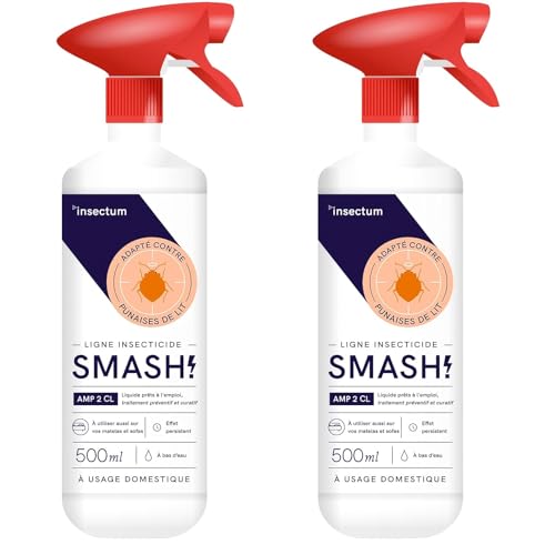 Insectum 2 Insetticida cimici da letto AMP 2 CL - Spray cimici da letto Flacone 500 ml - Insetticida per cimici da letto adatto per tutta la casa - Spray anti cimici da letto per materassi e divani