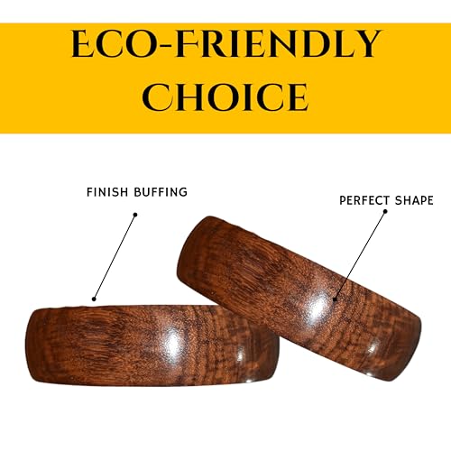 Image of Handcrafted Wooden Bangles Set | Sustainable Natural Wood Jewelry for Women | Stylish & Lightweight Bracelets - Perfect for Christmas Gifts, Winter Fashion & Eco-Friendly Gifting