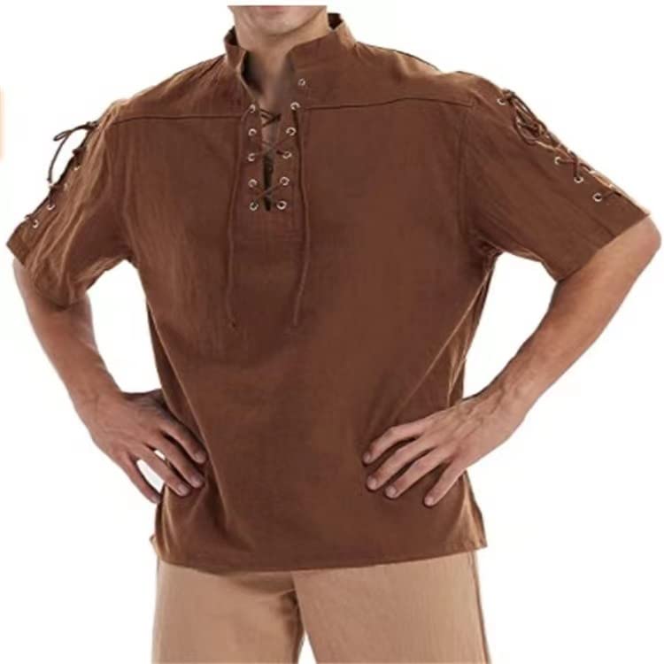 Chemise courte à lacets pour homme : le confort retrouvé pour vos costumes