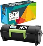 Do it Wiser Compatible Printer Toner Cartridge Replacement for Lexmark 50F1H00 501H MS310dn MS312dn