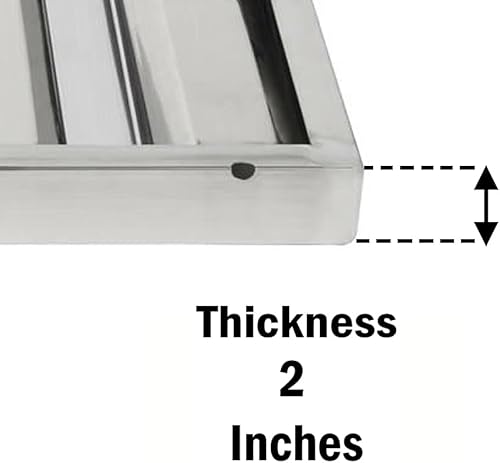 Miniatura 2 de Filtro de campana de acero inoxidable  Filtro deflector de campana de cocina comercial para campanas de escape de cocina comerciales con