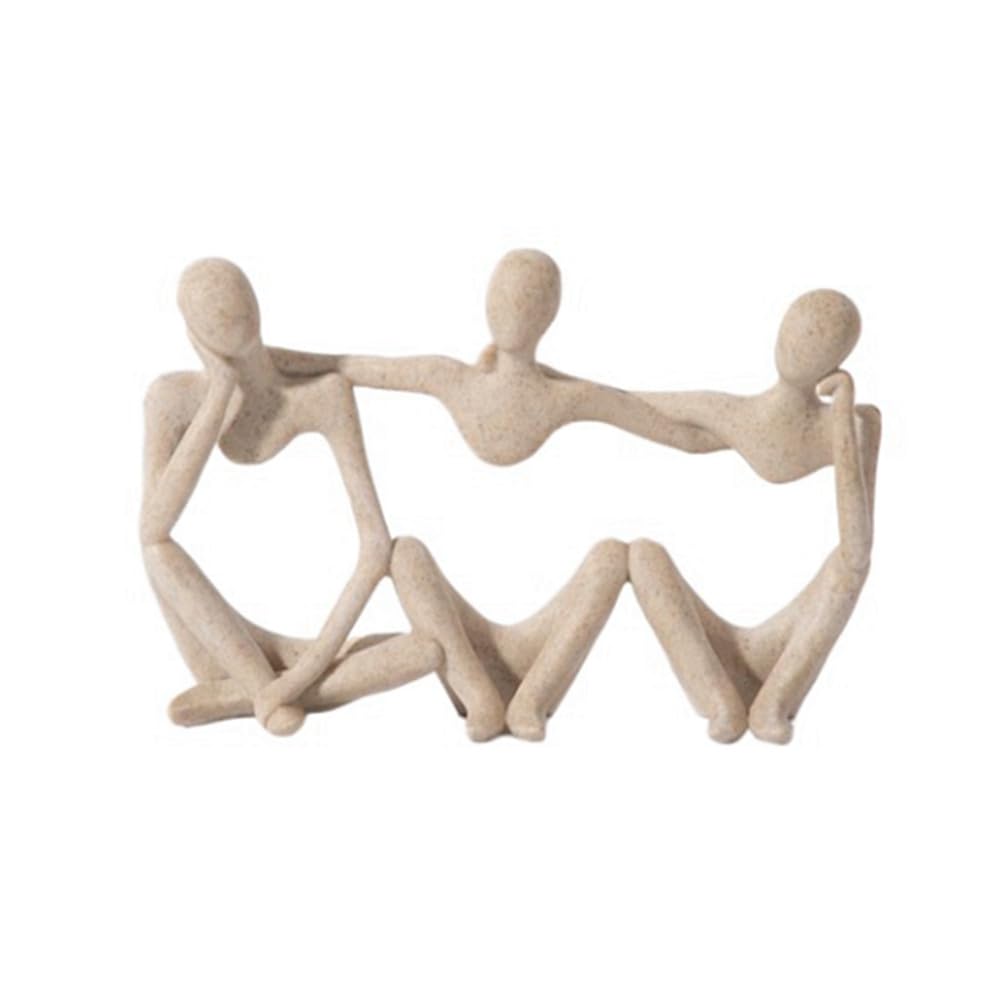 CTRLZS Nordic Abstract Mini Gold Figures Sculpture Statue Home Decoration Accessories Living Room Study Room Decor B