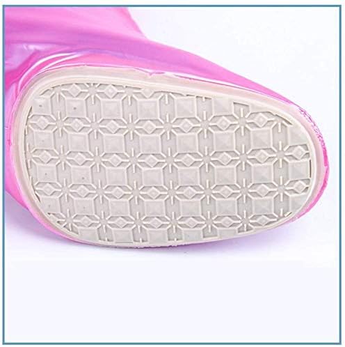 Waterproof Silicone Shoe Covers for Women - Reusable Anti-Slip Gaiters for Cycling & Rain Protection, High Heel Overshoes, Washable, Medium Size, Blue