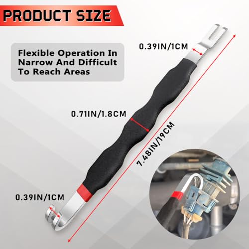 Vicsamer Automotive Electrical Terminal Connector Separator Removal Tool, Remover Disconnect Tool, Plug Connectors Disconnect Tools Universal for Most Vehicles(Black)