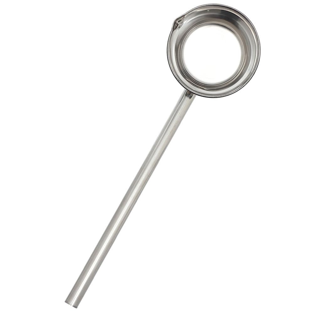 MAGICLULU Louche à eau à long manche en acier inoxydable de 14 cm pour jardin, cuisine, jardinage