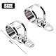 CGEAMDY 2 Stück Motorrad Blinker Halterung, Motorrad Scheinwerferhalter Lampenhalter Scheinwerfer Halterung Gabel, Motorrad Blinkerhalterung Für Roller 28–36mm(Silber)