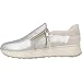 Geox D GENDRY A, Zapatillas Mujer, Plateado (Silver/Off Wht C0628), 39 EU