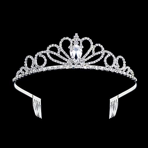 2 Pack Tiara Crown Jewelry Gift For Women Girls,Headband Headpiece Silver Crystal Rhinestone Diadem Princess Birthday Yallff Crown With Comb,Bridal Wedding Party Bridesmaid Prom Pageant Gift. #TOP3