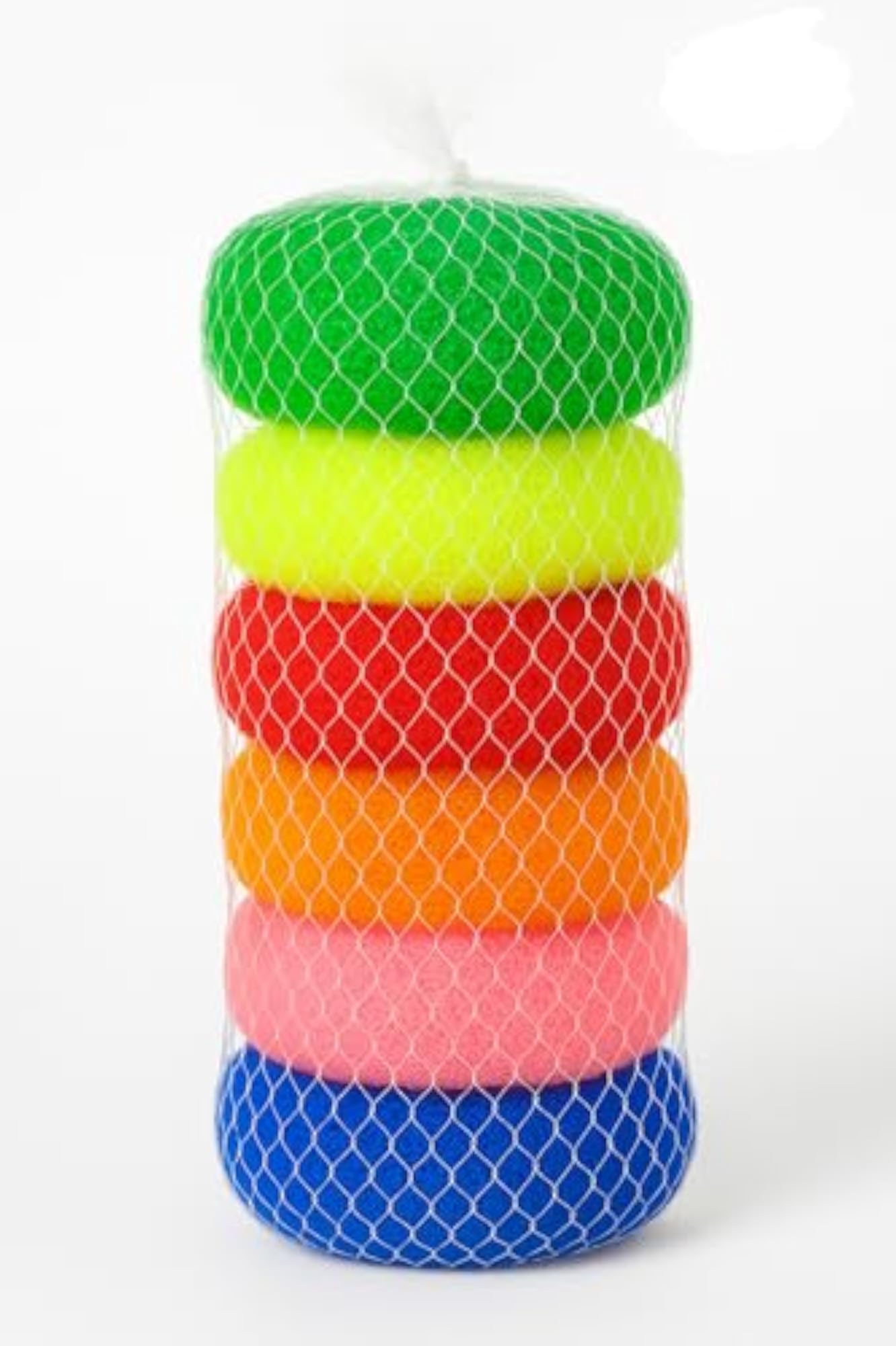 Nylon Bath Scrubber Loofah Set, Round Body Pouf Sponges