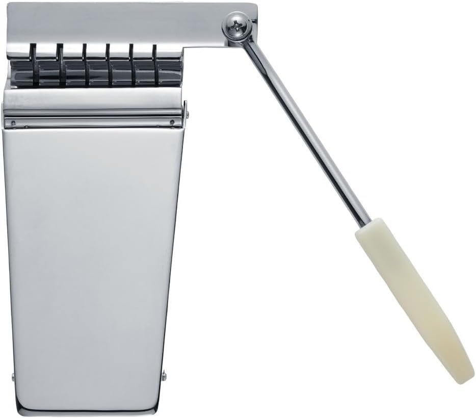 Long Version Vibrola Guitar Tremolo Bridge Tailpiece Vibrato Tailpiece Compatible with LP/SG/ES Guitar Chrome