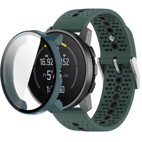 QHBAMD �h���X�|�[�c�V���R���r���v�o���h SUUNTO RUN�Ή� - ���߉\�ȒʋC���̉��K�ȃX�g���b�v PC�P�[�X�t��