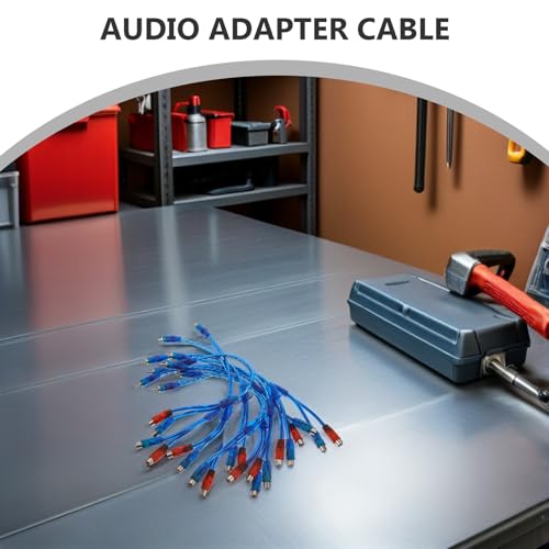 Cable divisor de audio RCA macho a doble hembra UKCOCO de 10 piezas para amplificador de coche 6