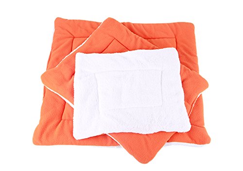 jysport Pet coperta piccola, media e grande air-conditioned Tappeti Dog Kennel stagioni disponibili Cane materasso pad 60 * 70 cm, Orange, 60*70cm