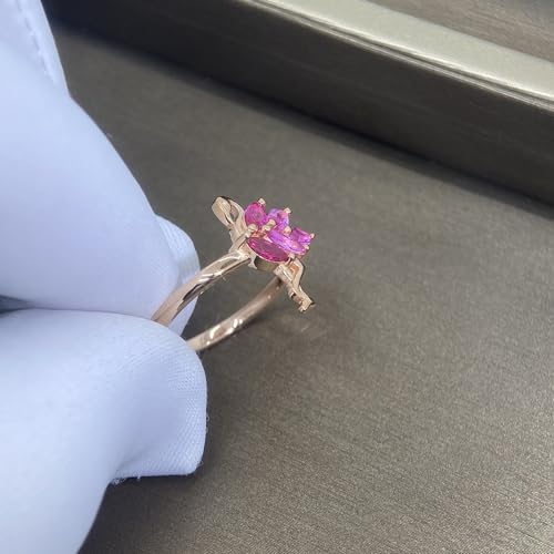 OIDIMS Flamingo Ring for Women Sterling Silver 925 Cute Animal Rose Gold Pink Cubic Zirconia Bird Flamingos Wedding Engagement Finger Rings Bands Beach Jewelry Christmas Gifts for Mom Daughter3