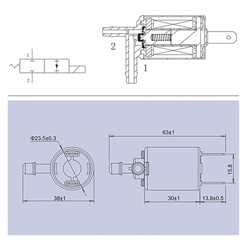 Électrovanne 24V CC pour automatisation arrosage et gestion eau air micro NF - 3