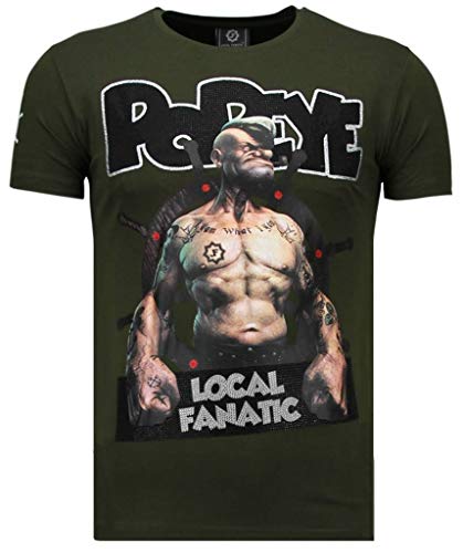 Local Fanatic Camisetas – The Sailor Man Rhinestone Camisetas Personalizadas – Verde