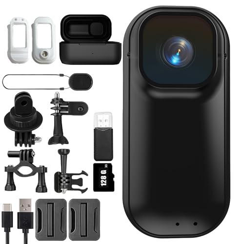 Upgraded 4K HDPOV Waterproof Capture Camera, with Charging Case, New