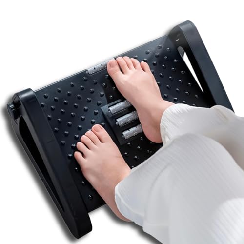 Apoio para Pés Ergonômico – Suporte Confortável para Sua Postura, Ideal para Longas Horas de Trabalho e Conforto Extra no Escritório ou Casa