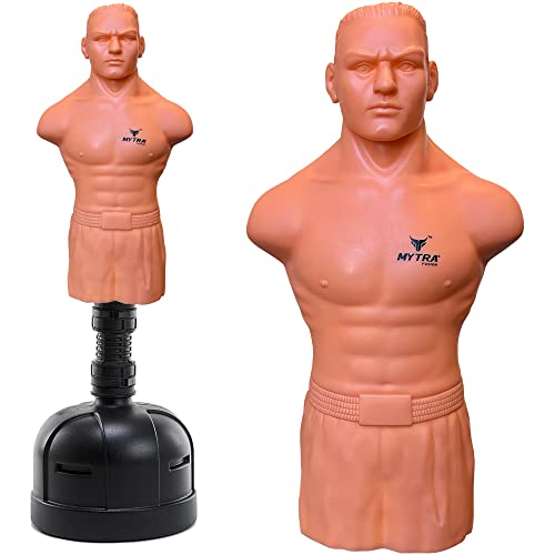 Mytra Fusion Big Bob Dummy XL Pedestal Boxing Bag Martial Arts Focus Punching Dummy Free Standing Punching Target Boxing Bob Dummy MMA Training Target Freestanding Punch Bag Strike Bag Training Punchi