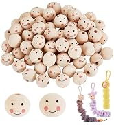 Amazon.co.jp: PandaHall ウッドビーズ 木製 手芸 ビーズ 木製