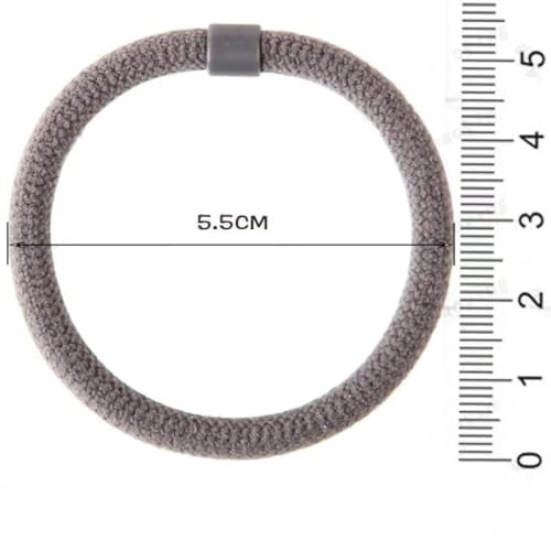 Image of GITGRNTH Soft Cotton Hair Ties for Women - No Damage Elastic Hair Bands - Durable Rubber Band for Women - Ideal Ponytail Holders - Comfortable Hair Accessories - Gentle on All Hair Types - Perfect for Thick and Thin Hair - Scrunches for Women - Kids Hair Rubber Band