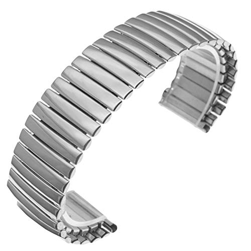 Bande d'acier de poignet extensible 18mm 20mm 22mm STACTES DE MONTRANGE boucle noire