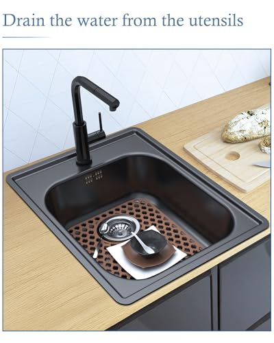 Protector de Fregadero de Silicona 2 Unidades 13.58 x 11.6 pulgadas miniatura 5