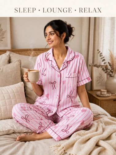 Image of MAU ANUBE Women's Cotton Korean 2pc Night Suit Set