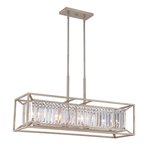Designers Fountain 87438-AP Linares 4 Light Linear Chandelier