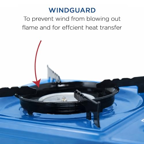 Image of CAMPINGAZ Camp Bistro with CP250 Portable Gas Cartridge - Pack of 4 (Blue, 33 x 28 x 9 cm)