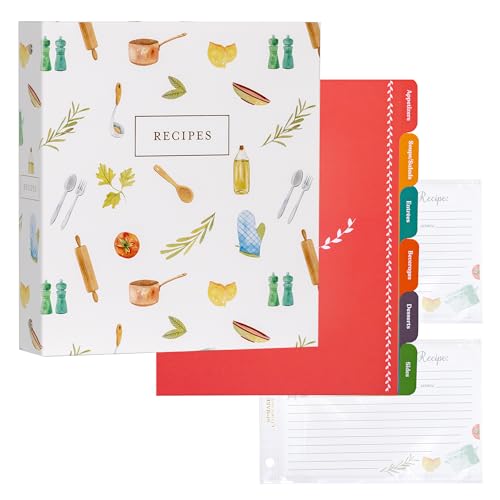 Classeur de recettes familiales Jot & Mark pour préserver vos souvenirs