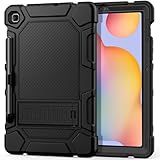 Cantis Case for Samsung Galaxy Tab S6 Lite 10.4 Inch 2024/2022/2020 with S Pen Holder, Heavy Duty Shockproof Rugged Protective for Samsung S6 Lite Case 10.4'', Black