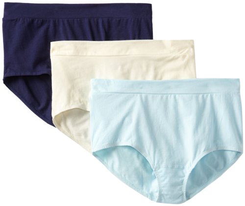 Fruit of the Loom Women's Plus-Size Ladies Ffm 3 Pack Comfort Solutions Non-Binding Brief Panties, Assorted, 11