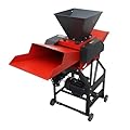 BEILOCKERY Hay Cutter 4-Blade Straw Crusher Machine Farm Hay Chopper Shredder Animal Feed Grinder with Voltage Display 880-1760LBS/H 220V 2.2KW