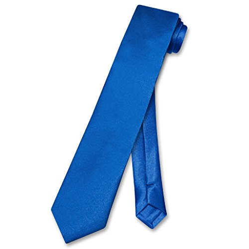 Biagio BOY'S NeckTie Solid ROYAL BLUE Color Youth Neck Tie