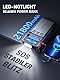 Starthilfe Powerbank für Pkw mit Kompressor 150PSI, ANFLAG 5500A Auto Starthilfe Powerbank für All Benzin und 12.0L Dieselmotor, Starter Powerbank mit LCD Bildschirm, LED Taschenlampe und Doppel USB