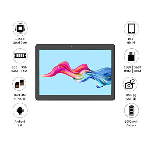 Image of Swipe Slate 2 Tablet (10.1-inch, 3GB, 32GB, Wi-Fi + LTE + Calling), Grey