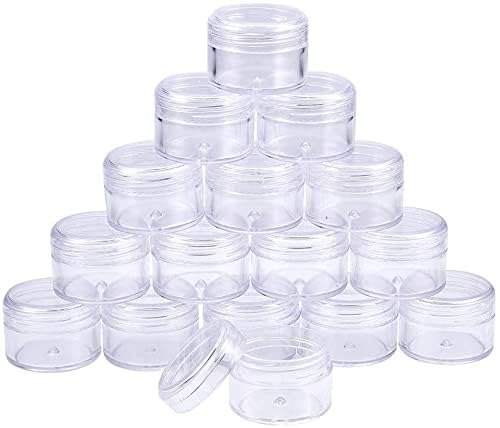 SHREE MAHA 72pcs 5grams Unbreakable Plastic Transparent with Clear Cap Cosmetics Shan Container for Creams, Lip Balm, Body Butter, Essential oil, Costemic, Makeup & DIY beauty products-image-13