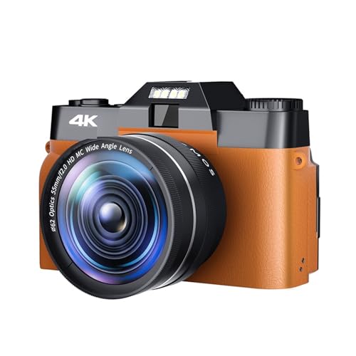 rfIJrfIJ 48MP Digital Photo Camera For Photography 3" Flip Screen Selfile Camcorder 16X Zoom 4K Streaming Video Camera Multi