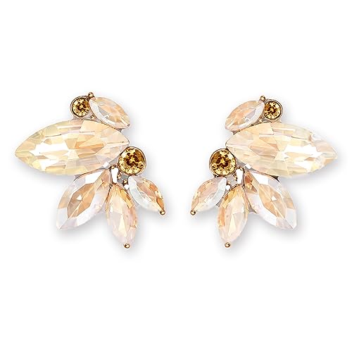 Sparkly Rhinestone Drop Earring Dainty Faux Crystal Earring Studs for Women Wedding Prom Party