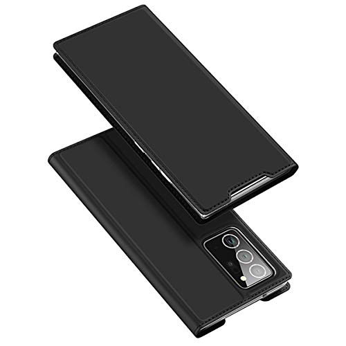 ConnectPoint Hard Flip Cover Samsung Galaxy Note 20 Ultra 5G, Leather Wallet Book Flip Folio Stand View Cover with Card Slots and Magnetic Closure for Samsung Galaxy Note 20 Ultra 5G - Black