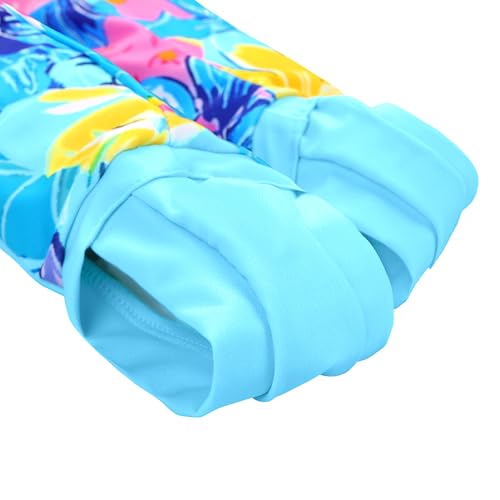 Image of TFJH E Girls Long Sleeve One Piece Swimsuit UPF 50+ Front Zipper Rash Guard Stirrup for Beach
